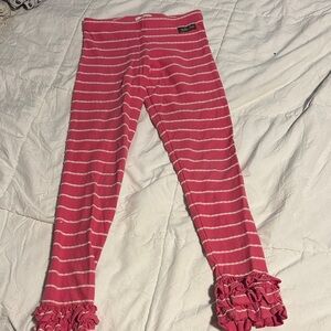 Matilda Jane Vibrant Pink and White Ruffle Leggings